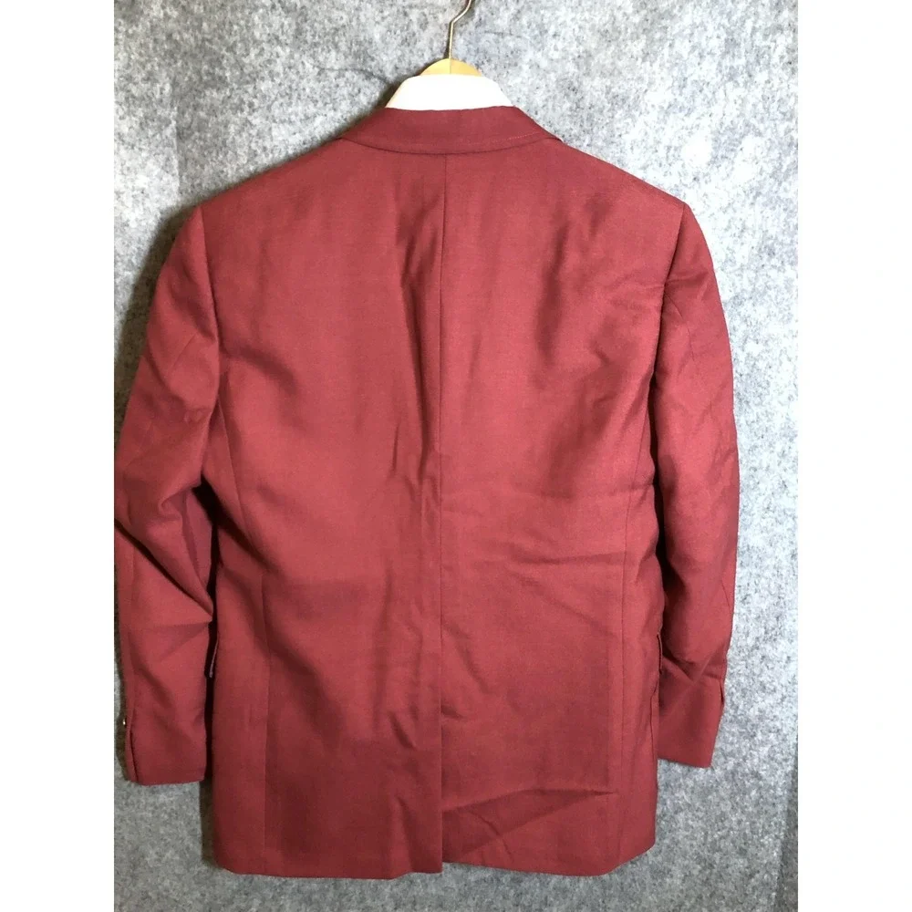 Hart Schaffner Marx Blazer Mens 40 Red Jack Nicklaus Golden Bear Golf Sport Coat
